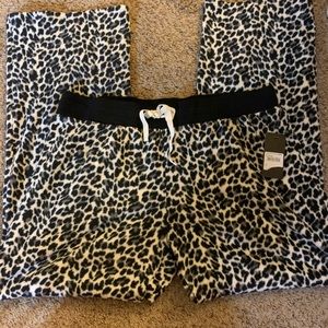 Cheetah print pj pants
